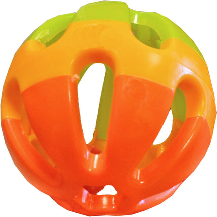 AnimalstoreXL Bal Plastic met bel 7,5cm