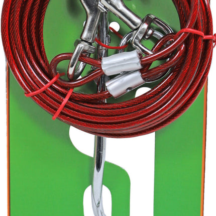 AnimalstoreXL Boon Campingset met Draaipen 6 meter Staalkabel