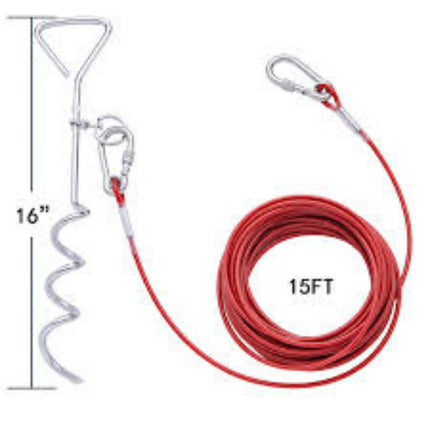 Boon Campingset mit Drehgelenk 6 Meter Stahlkabel