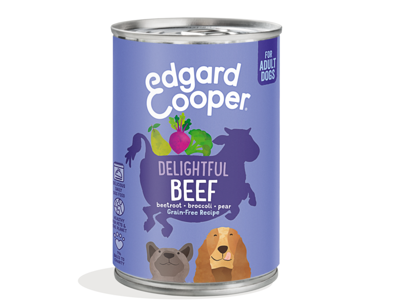 Edgard & Cooper Hond Blik Vlees of Vis Graanvrij 400g