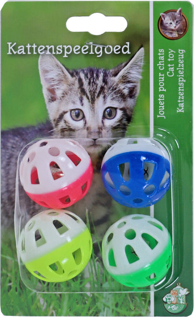 AnimalstoreXL Bal met bel Zwaar Model 4 stuks