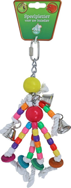 AnimalstoreXL Boon Kralen Plastic met 4x Katoen en Bel 24 C