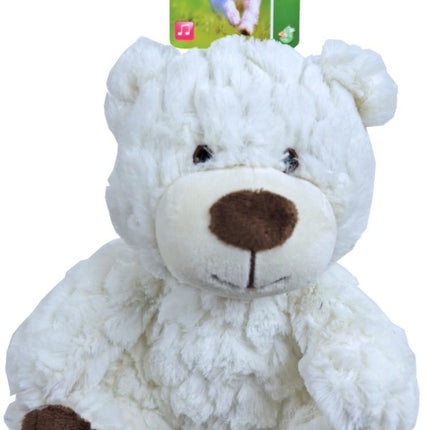 AnimalstoreXL Boon Beer Pluche Wit met Piep 22cm