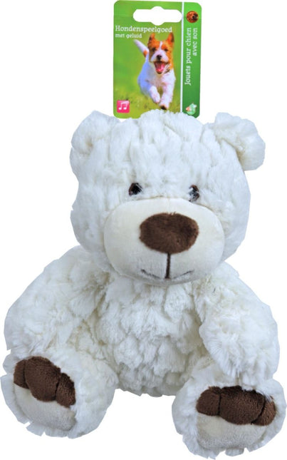 AnimalstoreXL Boon Beer Pluche Wit met Piep 22cm