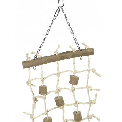 AnimalstoreXL Boon Klimrek Touw met Hout 42cm