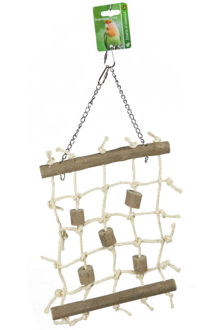 AnimalstoreXL Boon Klimrek Touw met Hout 42cm