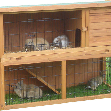 AnimalstoreXL Boon Kon.Hok Bouwp. met Lade met Ren Bruin 111cm