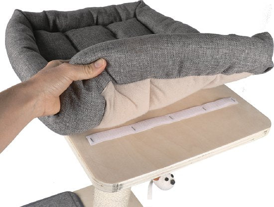 Ebi Krabpaal Toledo Leinenstoff - 58x48x110cm Beige - 58x48x142cm Beige