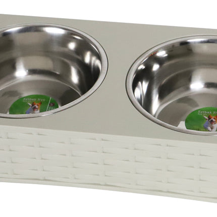 AnimalstoreXL Boon Dinnerset Pl. Rvs Wicker Beige 30cm