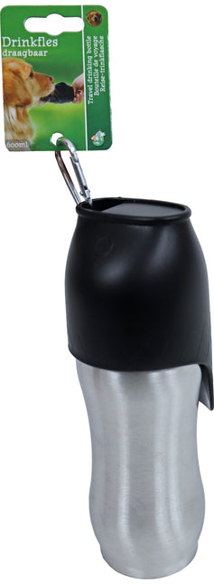 AnimalstoreXL Boon Drinkfles Draagbaar met Karabijnh.Alu 600ml