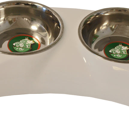 Boon Futternapf Pl. Edelstahl Hund Batman 2 Schwarz 27cm - Weiß 27cm