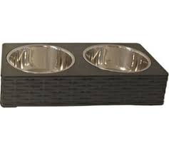 Boon Futternapf Pl. Edelstahl Geflecht Schwarz 15cm