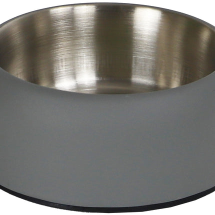 Boon Futternapf Edelstahl Doppelwand Mattgrau 15cm 500ml - 19cm 1000ml