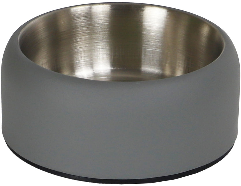 Boon Futternapf Edelstahl Doppelwand Mattgrau 15cm 500ml - 19cm 1000ml