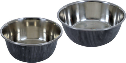 AnimalstoreXL Boon Eetbak RVS Hond Deco Grijs 950ml