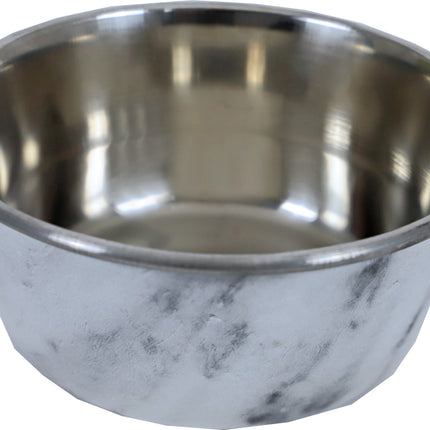 AnimalstoreXL Boon Eetbak RVS Hond Deco Marmer 950ml