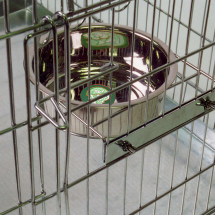 AnimalstoreXL Boon Eetbak RVS met Schroefhouder 19cm