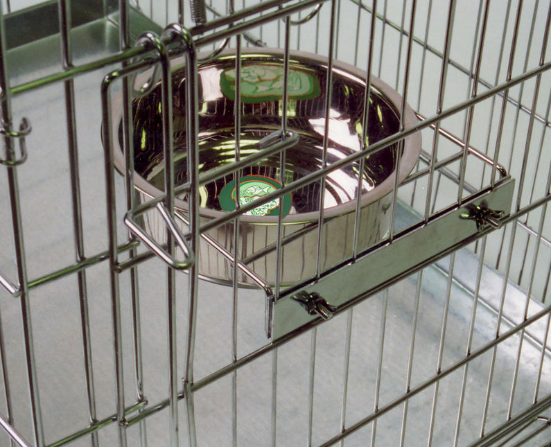 AnimalstoreXL Boon Eetbak RVS met Schroefhouder 19cm