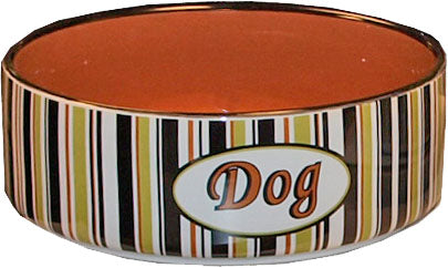 AnimalstoreXL Boon Eetbak Steen Hond Gestreept 20cm