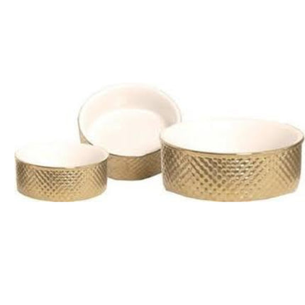 Boon Futternapf Stein Hund Prestige Silber Weiß 18cm