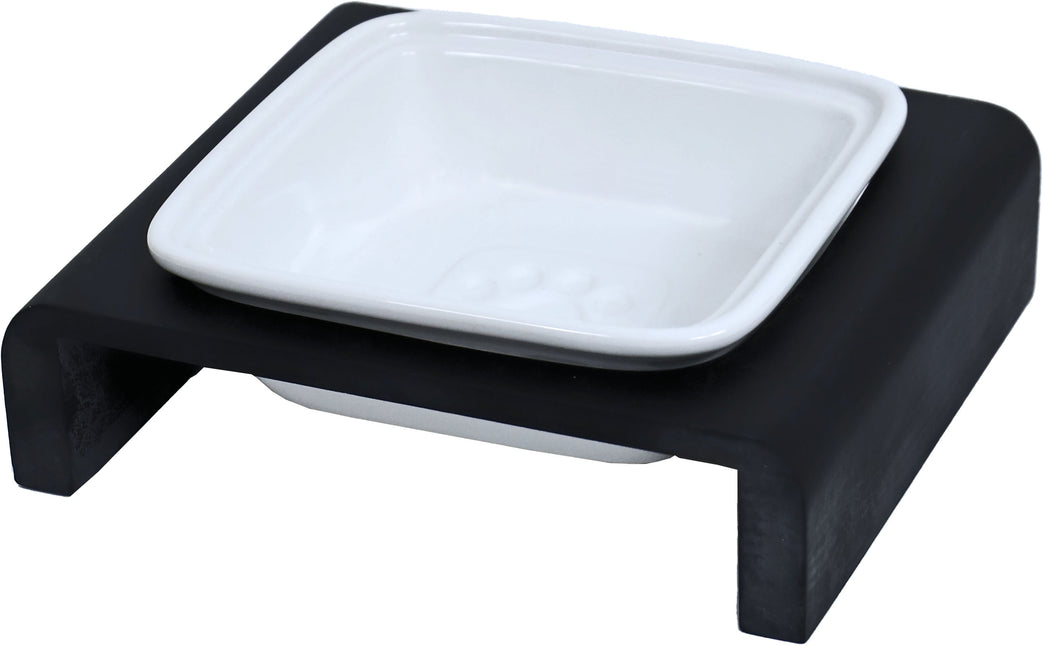 AnimalstoreXL Boon Eetbak met Houten Frame Hond Enkel 17cm