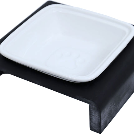 AnimalstoreXL Boon Eetbak met Houten Frame Hond Enkel 17cm