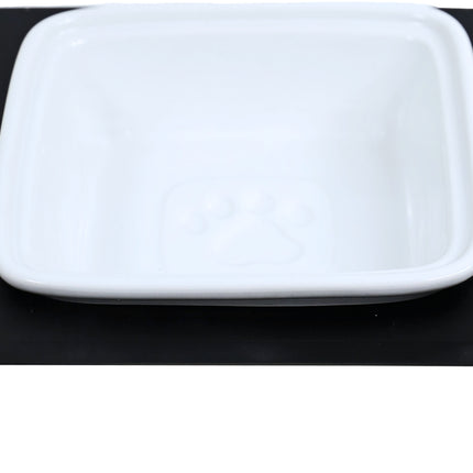 AnimalstoreXL Boon Eetbak met Houten Frame Hond Enkel 17cm