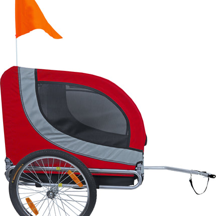 Boon Hundenfahrradanhänger Runner 2 Rot Grau