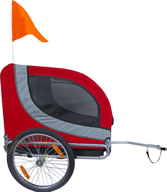 Boon Hundenfahrradanhänger Runner 2 Rot Grau