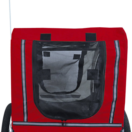 Boon Hundenfahrradanhänger Runner 2 Rot Grau