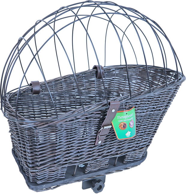 Boon Fahrradkorb Riet hinten mit Gepäckträger nass 42 57cm
