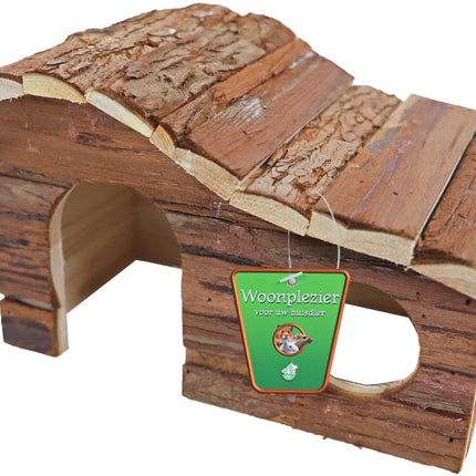 AnimalstoreXL Boon Knaagdierhuis Golfdak Natural 26cm
