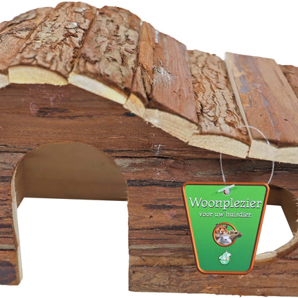AnimalstoreXL Boon Knaagdierhuis Golfdak Natural 26cm