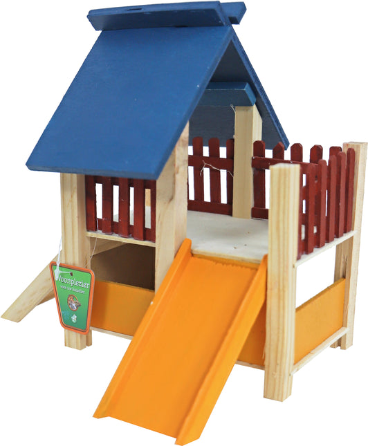 AnimalstoreXL Boon Hamsterhuis met Veranda Gekleurd 19cm