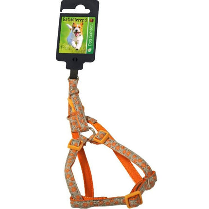 AnimalstoreXL Boon Tuig BH Nyl PU Refl. Oranje 10mm 25-35cm