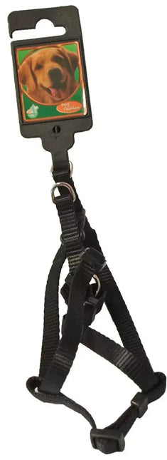 AnimalstoreXL Boon Tuig BH Nylon Zwart 10mm H25 B35