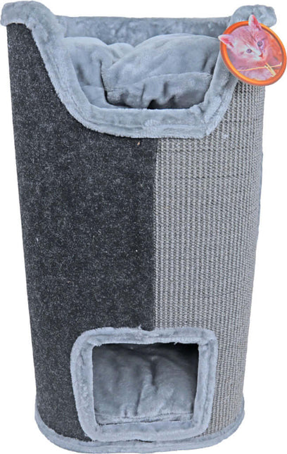 AnimalstoreXL Boon Krab Klimmeubel 2 Gaats Grijs Zwart 75cm