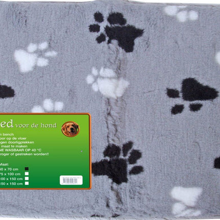 AnimalstoreXL Boon Vetbed Gebiesd Grijs met Poot 75x100cm