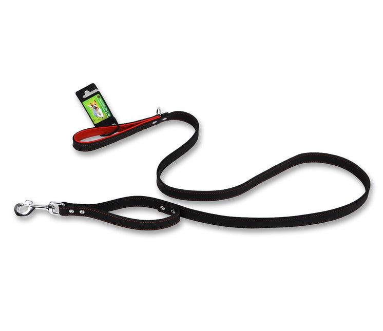 AnimalstoreXL Boon Lijn Me Soft Zwart Rood 20mm 150cm