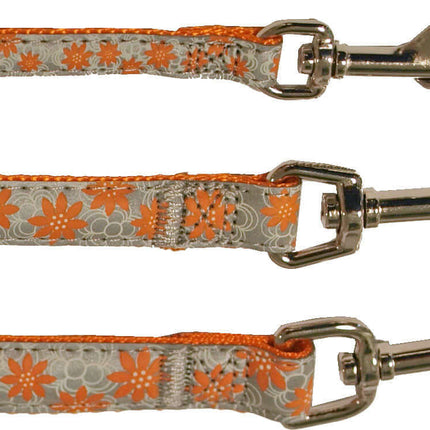 AnimalstoreXL Boon Lijn Nyl PU Reflect. Oranje 10mm 130cm