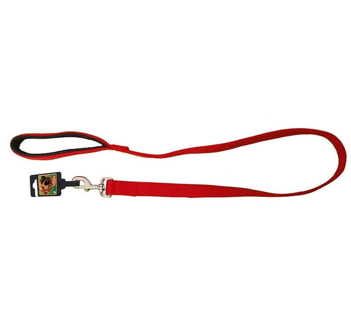 AnimalstoreXL Boon Lijn Nylon Sp enkel Rood 15mm 130cm