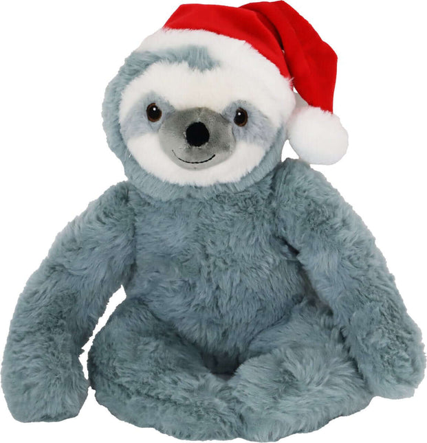 Boon Luiaard Plüsch mit Weihnachtsmütze Grau 32cm - 40cm