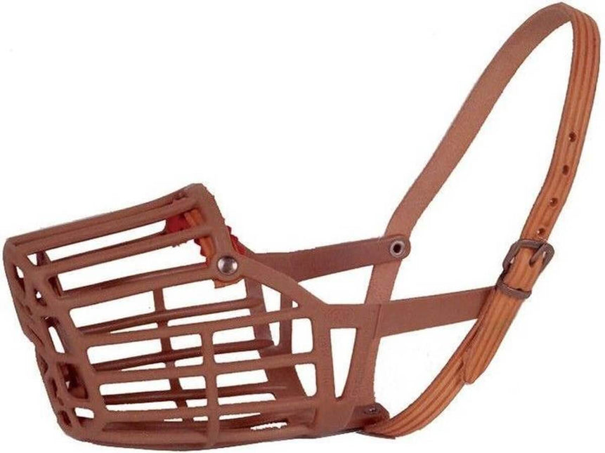 AnimalstoreXL Boon Muilkorf Plastic met Lederen Band Nr 2