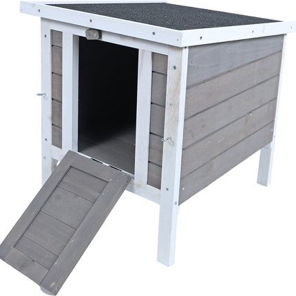 AnimalstoreXL Boon Nachthok Bouwp. Grijs Wit 42x52x48cm