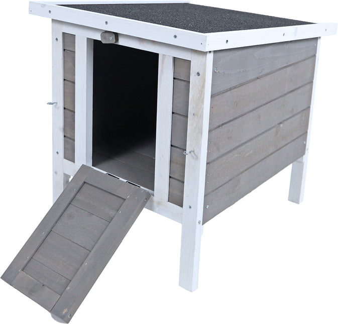 AnimalstoreXL Boon Nachthok Bouwp. Grijs Wit 42x52x48cm