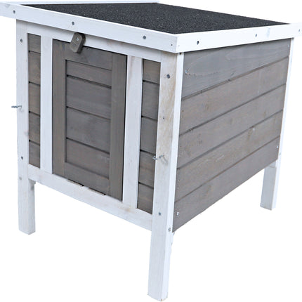 AnimalstoreXL Boon Nachthok Bouwp. Grijs Wit 42x52x48cm