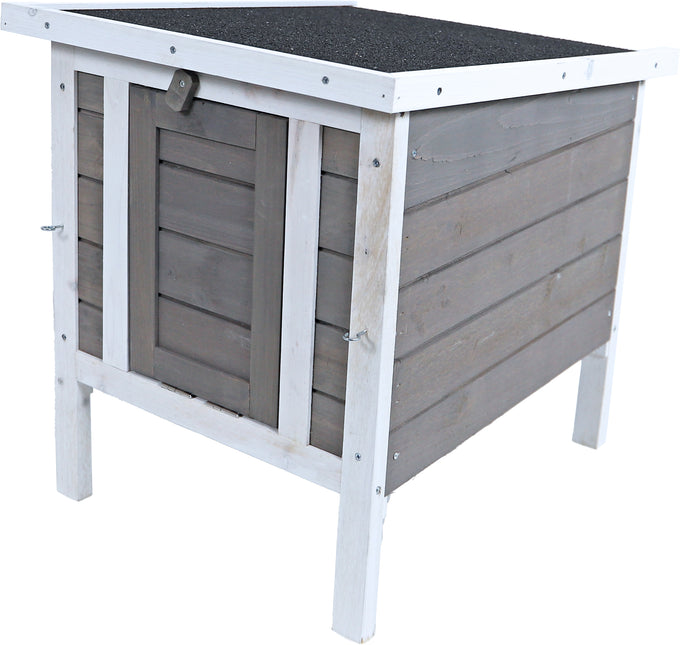 AnimalstoreXL Boon Nachthok Bouwp. Grijs Wit 42x52x48cm