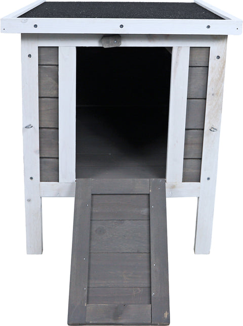 AnimalstoreXL Boon Nachthok Bouwp. Grijs Wit 42x52x48cm