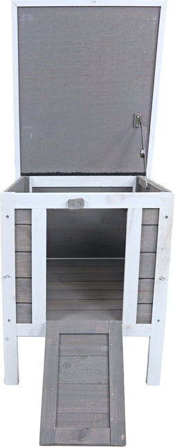 AnimalstoreXL Boon Nachthok Bouwp. Grijs Wit 42x52x48cm