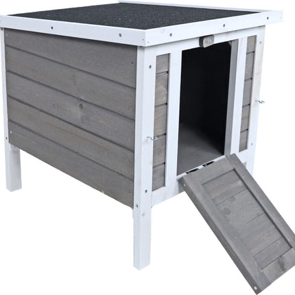 AnimalstoreXL Boon Nachthok Bouwp. Grijs Wit 42x52x48cm